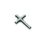 Hematite Cross Pendant, 31x43x6mm+