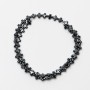 Hematite Cross Beads, diameter 6x6x3mm+-, length 39cm+- on a strand