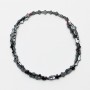 Hematite Cross Beads, diameter 4x6x2mm+-, length 40cm+- on a strand
