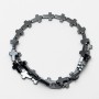 Hematite Cross Beads, diameter 10x14.5x4mm+-, length 40cm+- on a strand