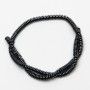 Hematite Beads Smooth Rondelle, Diameter 6x2mm+-, Length 38cm+- on Fishing Line
