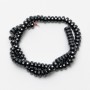 Hematite Beads Smooth Rondelle, diameter 8x4mm+-, length 40cm+- on fishing line