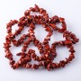 Natural Stone Beads on Strand Red Jasper "stone chip" 3-10mm 85-90cm