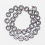 Hematite Round Beads, diameter 14x4mm+-, inner diameter 8mm, length 41cm+- on thread