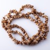 Natural stone beads on thread Jasper landscape "stone crumb" 3-10mm 80-85cm