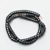 Hematite Zigzag Beads, diameter 6x5mm+-, length 39cm+- on thread
