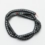 Hematite Zigzag Beads, diameter 6x5mm+-, length 39cm+- on thread