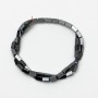 Hematite Beads Rectangle, Diameter 4x8mm+-, Length 40cm+- on Fishing Line