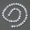 Selenite Beads smooth ball, diameter 8, 5mm+-, length 38cm+- on thread