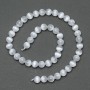 Selenite Beads smooth ball, diameter 8, 5mm+-, length 38cm+- on thread