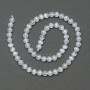 Selenite Beads smooth ball, diameter 6, 5mm+-, length 39cm+- on thread