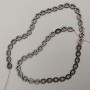 Hematite Beads Cross 6x8mm on thread, 39cm length +/-