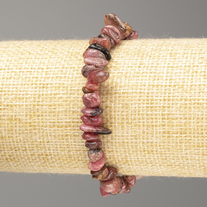 Rhodonite Bracelet, natural gemstone碎碎 (small fragments)