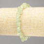 Bracelet Prehnite natural stone, faceted, diameter 9×3 (±) mm, length 18 cm (stretch)