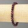 Bracelet Rubinized Turmaline smooth bead-6.5mm+, length 18cm (stretch)