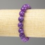 Sugilite Bracelet – smooth beads, 10mm diameter, 18cm length (stretch)