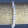 Morganite Natural Stone Bracelet Faceted Bead, Diameter 6mm+-, Length 18cm (Stretch)
