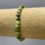 Australian Jade Bracelet - simulated acrylic (6mm smooth beads), 18cm length (stretch)