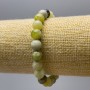 Bracelet Opal (artificial acrylic) smooth beads, diameter 8.5mm, length 18cm (stretch)