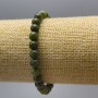 Jadeite Bracelet (imitation acrylic), smooth bead, diameter 6.5mm+/-, length 18cm (stretch)