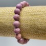 Phosphosiderite (Imitation) Bracelet, faceted bead, diameter 10mm+/-, length 18cm (stretch)