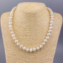 Freshwater Pearl Necklace, round, d 9-10 mm, length 47 cm