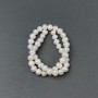 Freshwater oval pearls on a thread, diameter 10×8mm±, length 38cm±