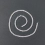 Freshwater pearls on a thread, diameter 4×3mm +-, length 38cm+