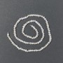 Oval freshwater pearls on a thread, diameter 4x3mm±, length 35cm±