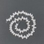 Freshwater White Oval Pearls on a Thread, diameter 9.5×6 mm ±, length 36 cm ±