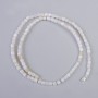 Mother-of-Pearl Cylinder Beads, diameter 3.5x3.5mm+-, length 37cm+- on fishing line