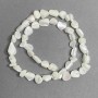 Mother-of-P Pearl Baroque Beads, 8x6mm diameter, 41cm length on beading thread