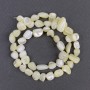 Mother-of-P Pearl Faceted Beads, 8x6mm diameter, 41cm long on thread