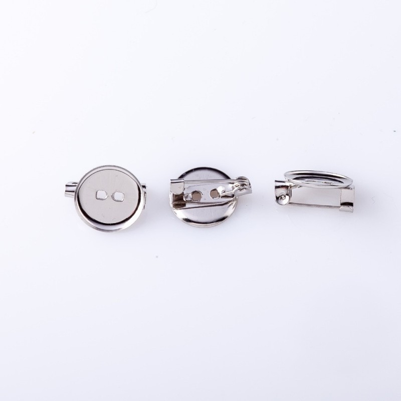 Brooch base /10pcs. Diameter 1.3 cm