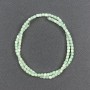Beads tinted mint pearl cylinder 3.5×3.5mm diameter, 40cm length on fishing line