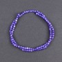 Toned freshwater pearls Beads, purple cylindrical, diameter 3.5x3.5mm, ± length 40cm on thread