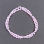 Twisted/Pale Pink Mother-of-Pearl Beads Cylinders, Ø 3.5×3.5 mm, 40 cm length on thread