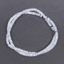 Beads tonalized Mint Pearl disc, 4x2 mm diameter, length 40 cm on thread