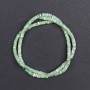 Beads of tinted mother-of-pearl mint disc 4x2mm, 40cm on thread