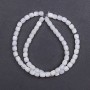 Mother of Pearl Beads Barrel, Diameter 6x6mm+/-, Length 40cm+/- on Nylon Thread
