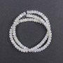Mother-of-P pearl Beads Smooth rondelle 6x4mm, length 40cm on thread