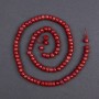 Natural Coral Disc Beads, diameter 6x4mm+-, length 40cm+- on thread