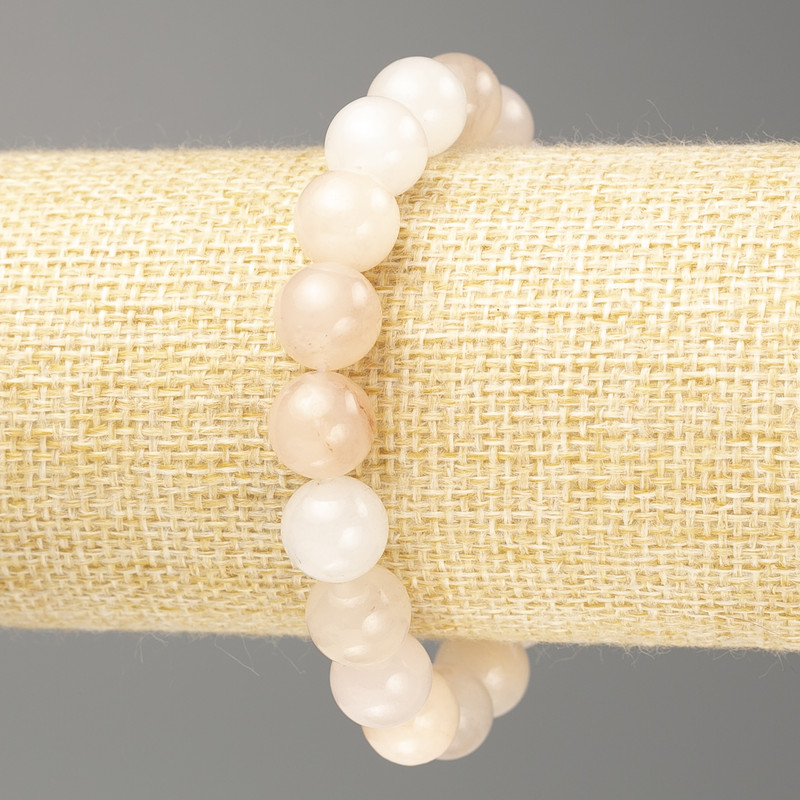 Bracelet Serpentine (artificial acrylic) smooth bead, diameter 10.5mm ±, length 18cm (stretch)