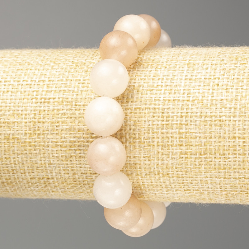 Bracelet Celestite (artificial acrylic) smooth beads, diameter 12.5mm±, length 18cm (stretch)