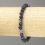 Bracelet Sodalite natural stone smooth bead, diameter 6mm+-, length 18cm (stretch)