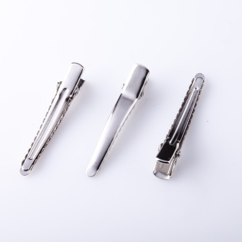 Price per pack /10 pcs. Base for hairpin "Crocodile" sharp nose 5 cm