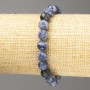 Bracelet Sodalite natural stone faceted sphere, diameter 8mm±, length 18cm (stretch)