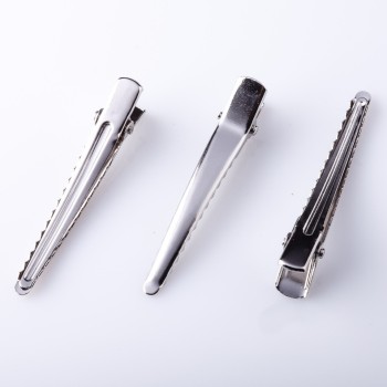 Price per pack /10 pcs. Base for hairpin "crocodile" sharp nose 6 cm