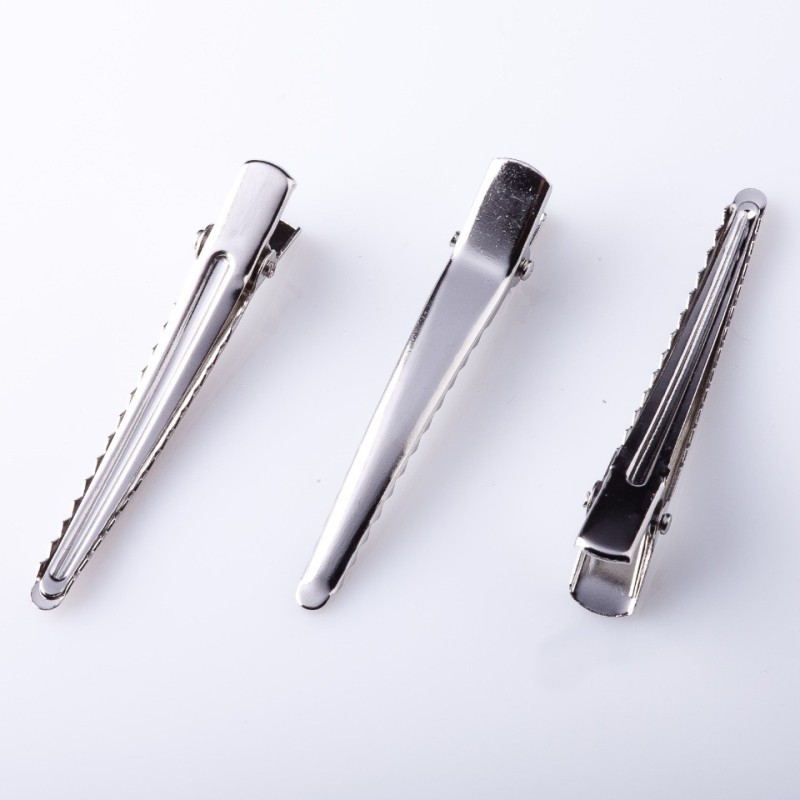 Price per pack /10 pcs. Base for hairpin "crocodile" sharp nose 6 cm
