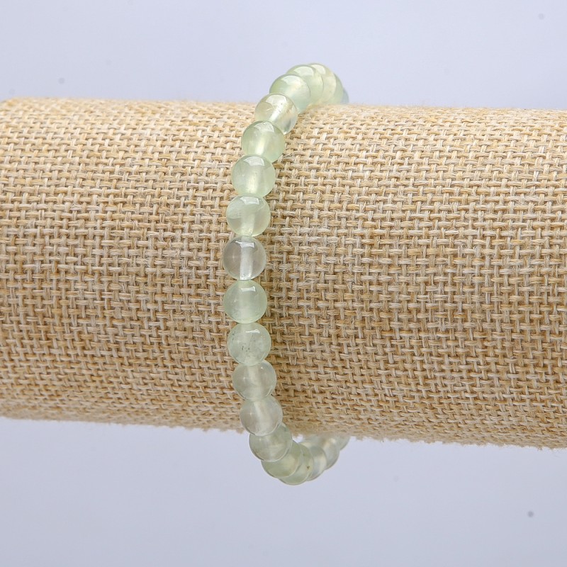 Elastic Bracelet Prénit Smooth Bead, 6mm Diameter, 18cm Length +